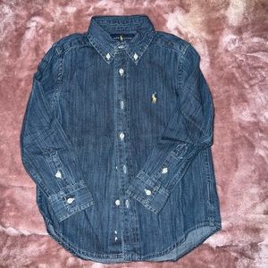 Ralph Lauren Denim button down long sleeve shirt